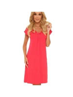 Dámská noční košile Visa 870 Červená - De Lafense Dámská noční košile Visa 870 Červená - De Lafense