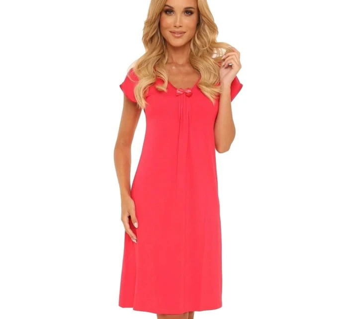 Dámská noční košile Visa 870 Červená - De Lafense Dámská noční košile Visa 870 Červená - De Lafense