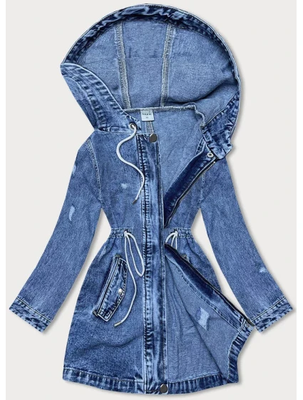 Volná dámská džínová bunda ve světle modré barvě  model 18845683 - Good looking
