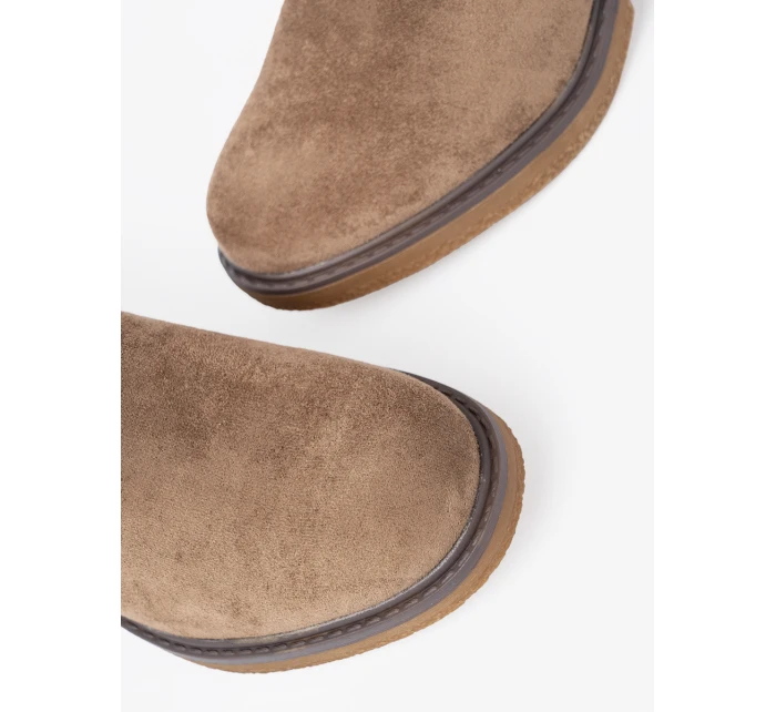 Designové hnědé kotníčkové boty dámské Obcas Designové hnědé kotníčkové boty dámské Obcas