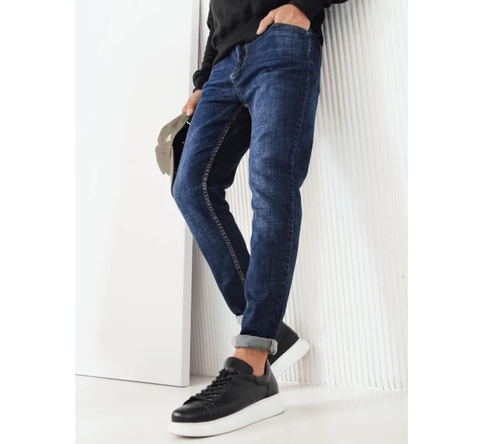 Modré pánské džínové kalhoty FashionStreet UX4220