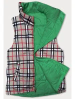 Oboustranná zelená dámská vesta model 18471314 - Miss TiTi Oboustranná zelená dámská vesta model 18471314 - Miss TiTi