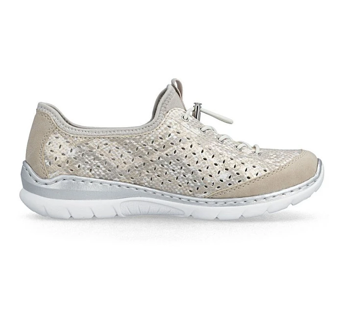 Dámská zlatá prolamovaná sportovní obuv model 22097169 - Rieker