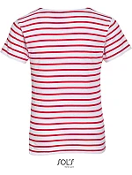 SOL'S Miles Kids Dětské pruhované tričko 25.1400 white/red SOL'S Miles Kids Dětské pruhované tričko 25.1400 white/red