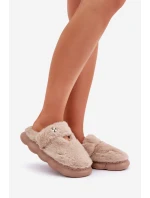 Pantofle S Tmavě Béžové model 21681715 - Boto Pantofle S Tmavě Béžové model 21681715 - Boto