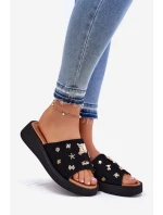 Dámské Semišové Pantofle S Černé model 21697722 - VINCEZA