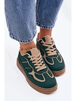 Nízké dámské tenisky Zelené Brenelle