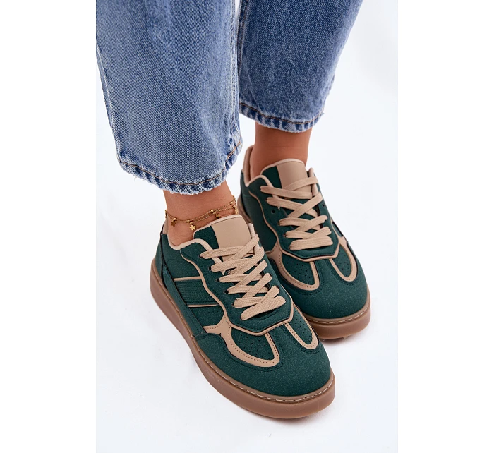 Nízké dámské tenisky Zelené Brenelle