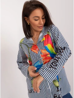 Koszula DHJ KS  biało granatowy model 21215665 - FPrice