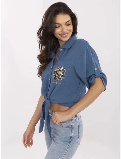 Koszula DHJ KS  ciemny niebieski model 21129475 - FPrice