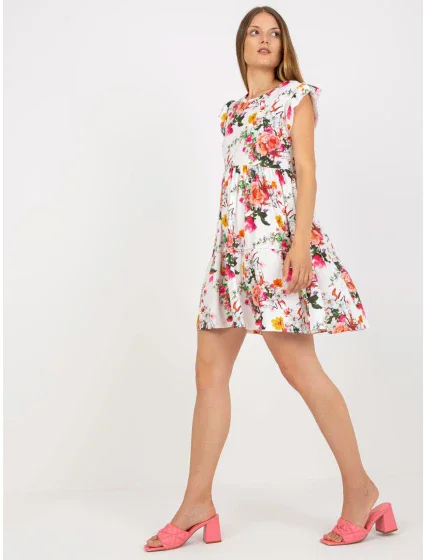 Dámské šaty RV SK 8020 bílé a červené