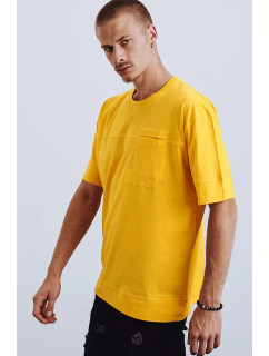 Žluté pánské tričko Dstreet RX4633