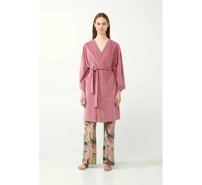 Dámský sametový župan model 20815586 - Vamp