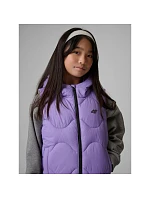 Dívčí bunda bez rukávů s kapucí model 22132255 dětské - 4F