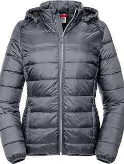 Russell Athletic 440F Dámská Nano bunda s kapucí 10.440F iron grey