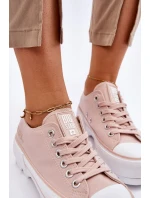 Látkové tenisky na platformě Big Star model 21610266 Nude - Big Star Shoes Látkové tenisky na platformě Big Star model 21610266 Nude - Big Star Shoes