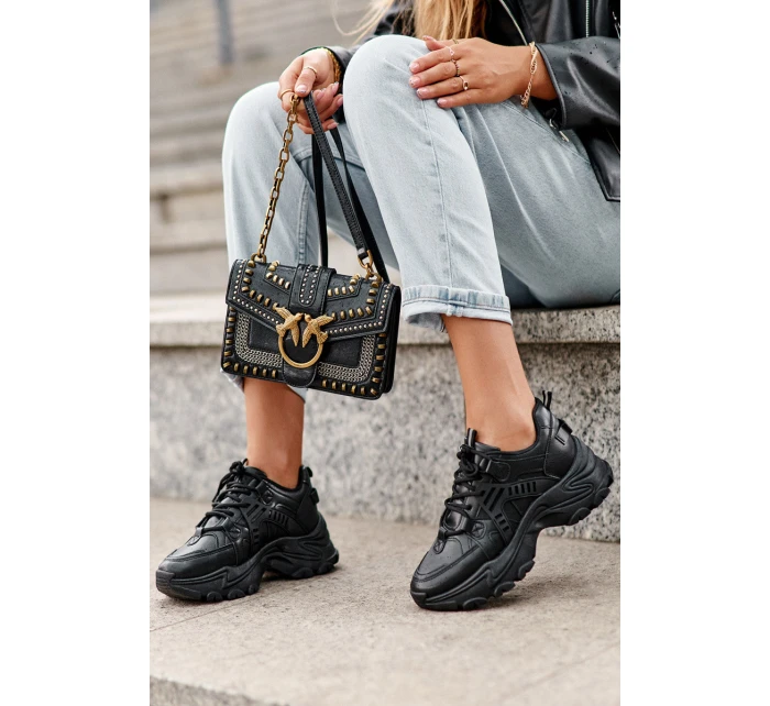 Dámské Sportovní Boty Sneakersy Masivní Černé model 21633103 - EVENTO