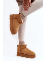 Boty Na Platformě Kožešinou Camel model 21639721 - Boto