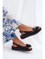 Dámské Sandály S Dekorativním Černé model 21691852 - Boto Dámské Sandály S Dekorativním Černé model 21691852 - Boto