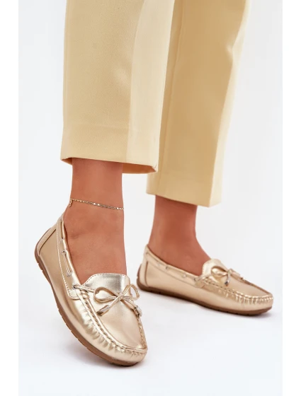 Dámské eko kůže mokasíny zlaté model 21701567 - Boto