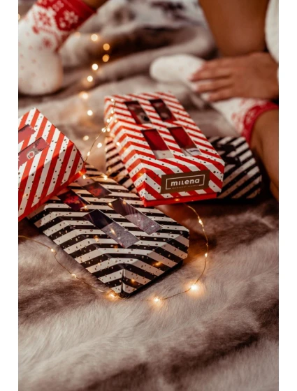 Vánoční sada pánských ponožek 3 páry – dárková krabička Vánoční sada pánských ponožek 3 páry – dárková krabička