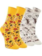 Pánské ponožky Pizza vícebarevné - Crea Socks