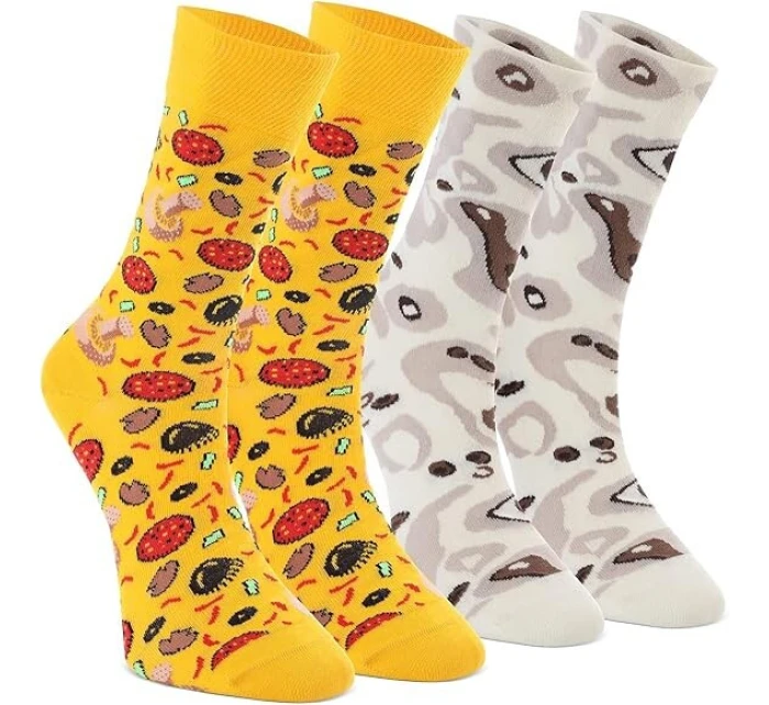 Pánské ponožky Pizza vícebarevné - Crea Socks