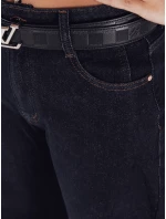 Dámské džíny balloon fit navy blue FashionStreet UY2766