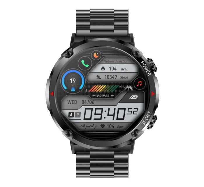 Chytré hodinky Gravity GT21-1+ Black Silicone Strap Chytré hodinky Gravity GT21-1+ Black Silicone Strap