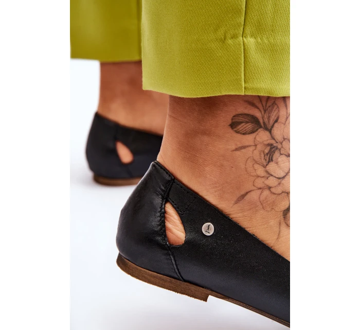 Pohodlné kožené dámské baleríny Černe Luka Pohodlné kožené dámské baleríny Černe Luka