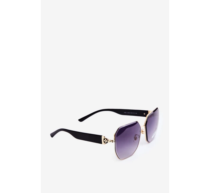 Dámské sluneční brýle s UV400 černo-zlaté