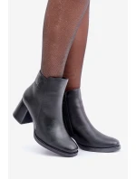 Zateplené boty na podpatku černé model 21680636 - EVENTO Zateplené boty na podpatku černé model 21680636 - EVENTO