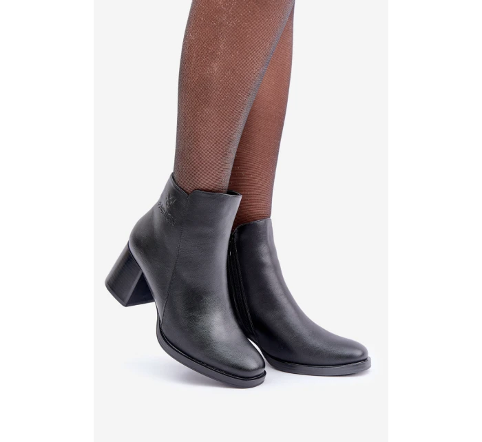 Zateplené boty na podpatku černé model 21680636 - EVENTO Zateplené boty na podpatku černé model 21680636 - EVENTO