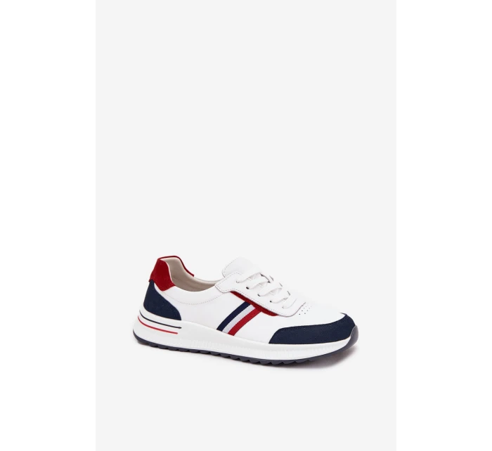 Dámské kožené sportovní boty modré model 21708095 - EVENTO Dámské kožené sportovní boty modré model 21708095 - EVENTO