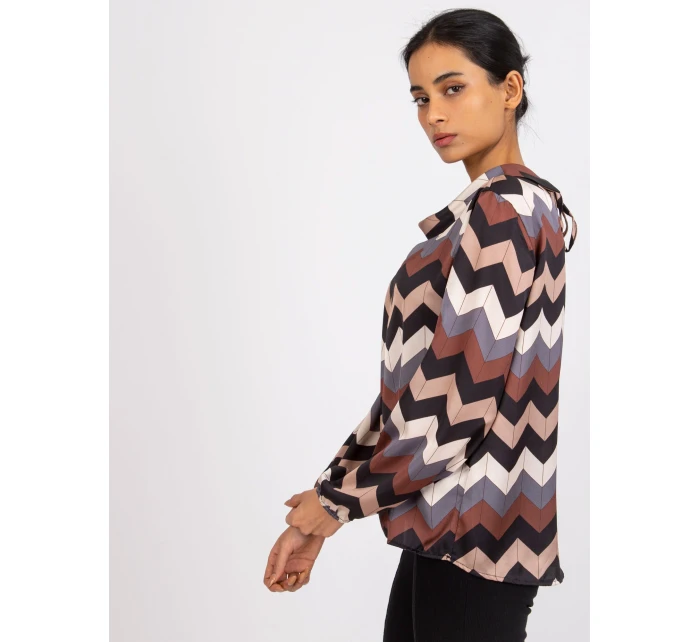 Halenka DHJ BZ 12311.49P černá a béžová Halenka DHJ BZ 12311.49P černá a béžová