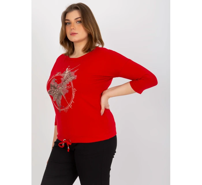 Bluzka RV BZ model 21141996 czerwony - FPrice Bluzka RV BZ model 21141996 czerwony - FPrice