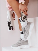 Dámské šedé tenisky RISNA FashionStreet ZY0109 Dámské šedé tenisky RISNA FashionStreet ZY0109