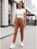 Dámské tepláky velur hnědé FashionStreet UY2838