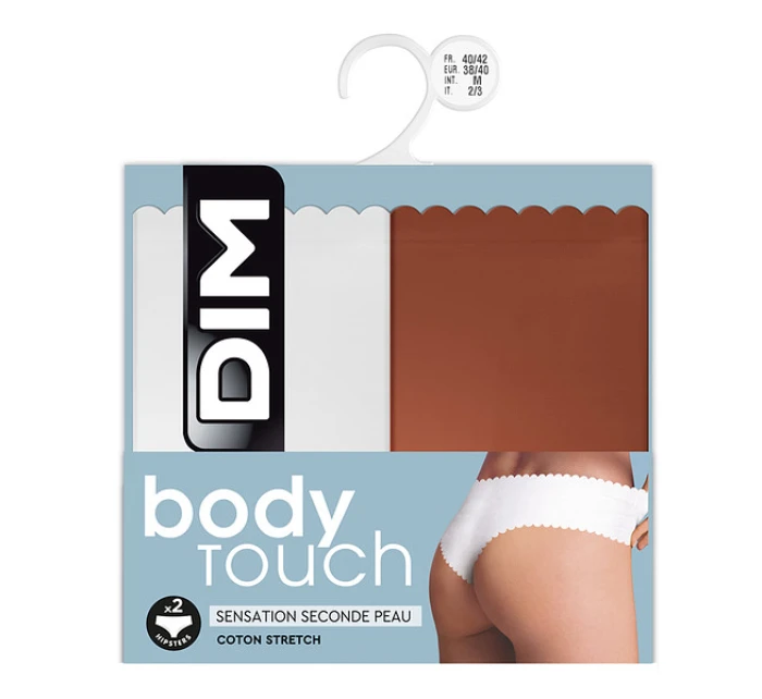 Dámské kalhotky 2 ks DIM BODY TOUCH HIPSTER 2x - DIM - cihlová Dámské kalhotky 2 ks DIM BODY TOUCH HIPSTER 2x - DIM - cihlová