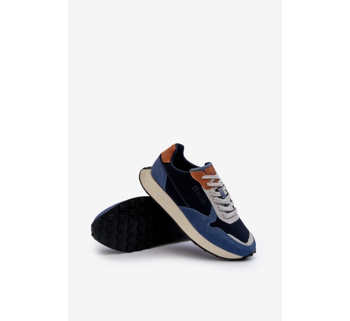 Pánské tenisky s paměťovou pěnou Memory Foam System Big Star NN174356 tmavě modré Pánské tenisky s paměťovou pěnou Memory Foam System Big Star NN174356 tmavě modré