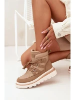 Dámské Botky Trapery Na Platformě Camel model 21705281 - Boto Dámské Botky Trapery Na Platformě Camel model 21705281 - Boto