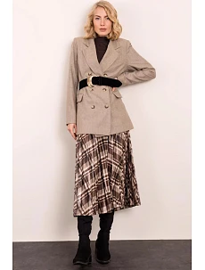 Dámská sukně 14426 hnědá kostka - BSL