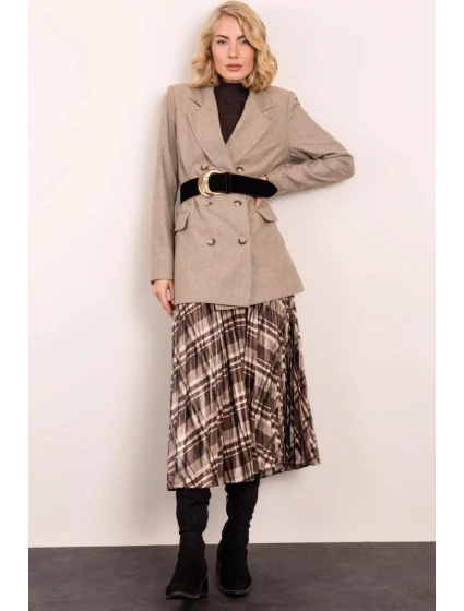 Dámská sukně hnědá  BSL model 18318776 - FPrice