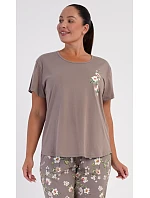 Dámské pyžamo kapri model 22405247 - Vienetta Dámské pyžamo kapri model 22405247 - Vienetta