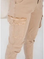 Dámské kalhoty CARGOIF light beige FashionStreet UY2712
