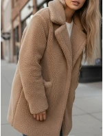 Dámský zimní kabát Teddy Fur beige FashionStreet NY0757z