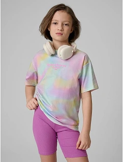 Dívčí tričko s potiskem 4F 4FJRSS26TTSHF3826-90A