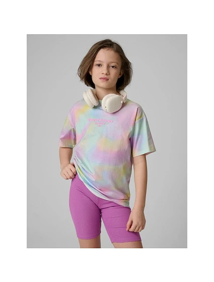 Dívčí tričko s potiskem 4F 4FJRSS26TTSHF3826-90A Dívčí tričko s potiskem 4F 4FJRSS26TTSHF3826-90A