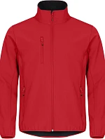 Clique Classic Softshell Jkt M Pánská 3-vrstvá softshellová bunda 67.0910 red