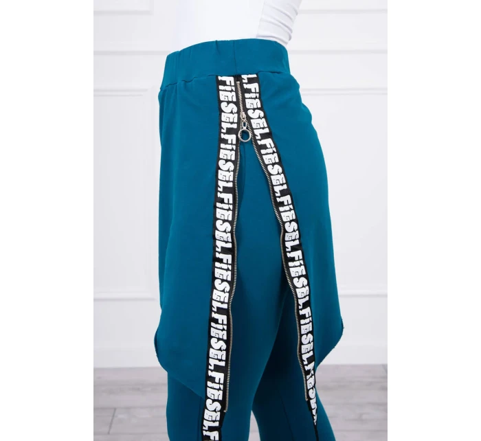 Kalhoty/oblek s nápisem selfie marine